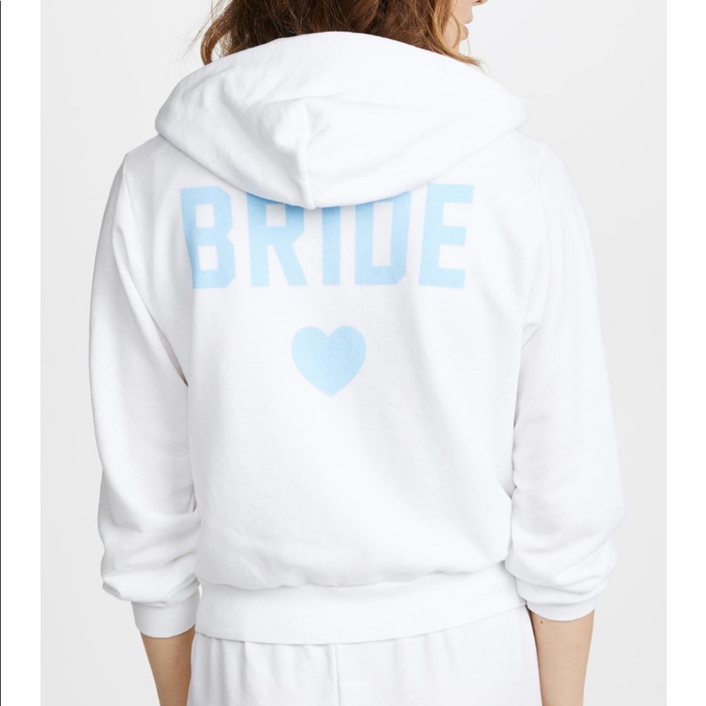 Wildfox White Bride Zip Hoodie size XS